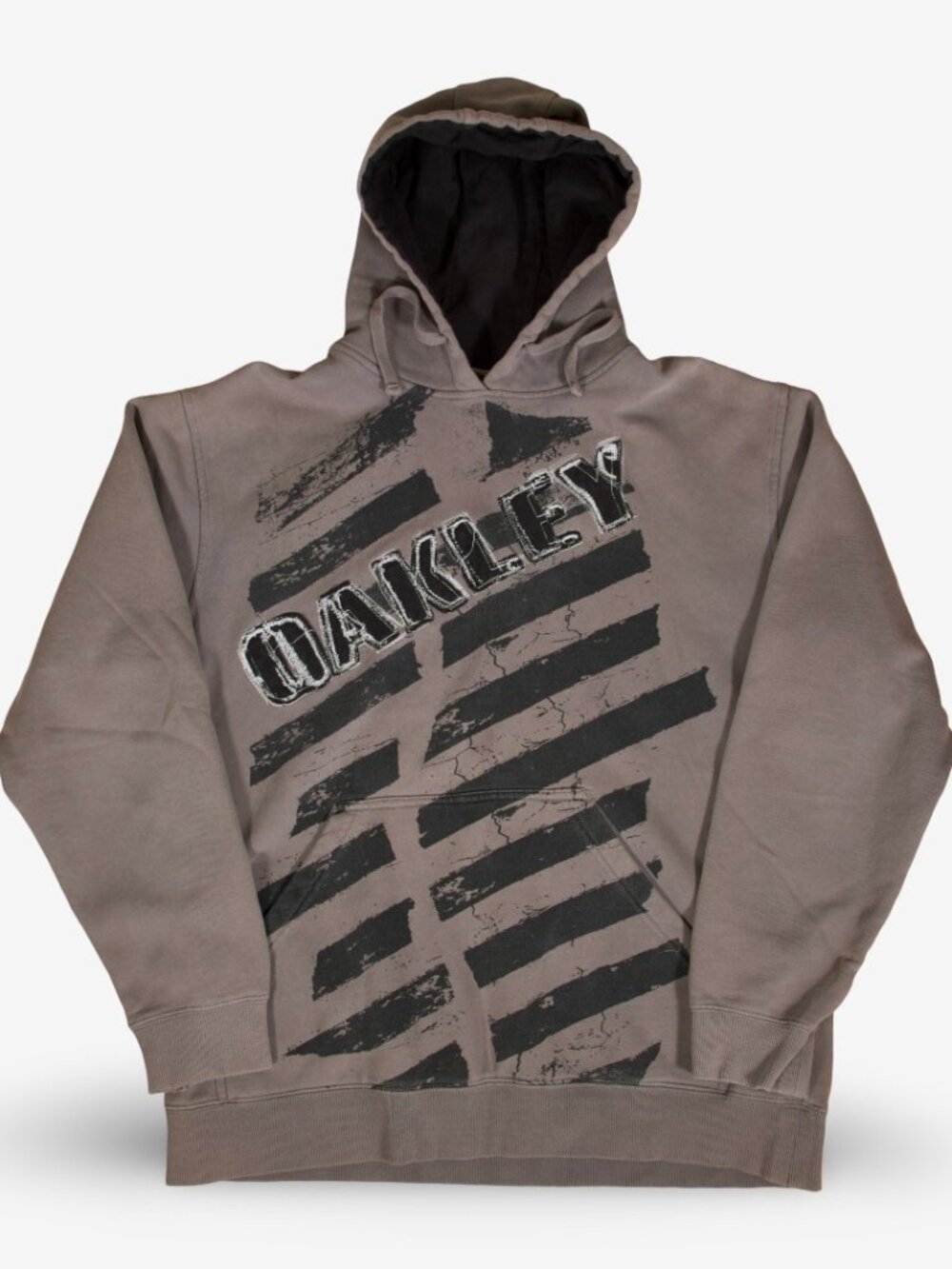 Y2K Oakley Embroidered Logo Front Print Hoodie